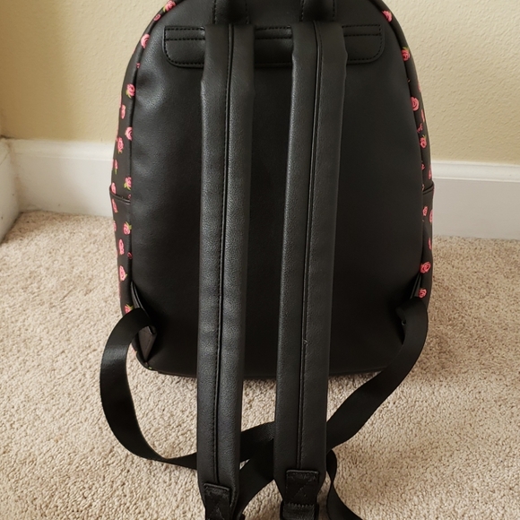 Juicy Couture Black Disty Rose Neon lights backpk - Picture 5 of 12